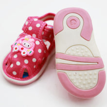 Load image into Gallery viewer, Pink &amp; Blue Velcro Strap Sandals With Chu Chu Music Sound
