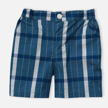 Load image into Gallery viewer, White T-Shirt With Attached Blue Striped Waistcoat &amp; Shorts
