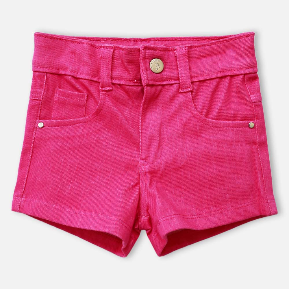 Pink Denim Shorts