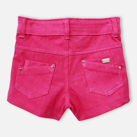 Pink Denim Shorts