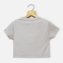 Load image into Gallery viewer, Green &amp; Grey Short Sleeves Top

