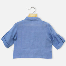 Load image into Gallery viewer, Embellished Shirt With Smocked Inner
