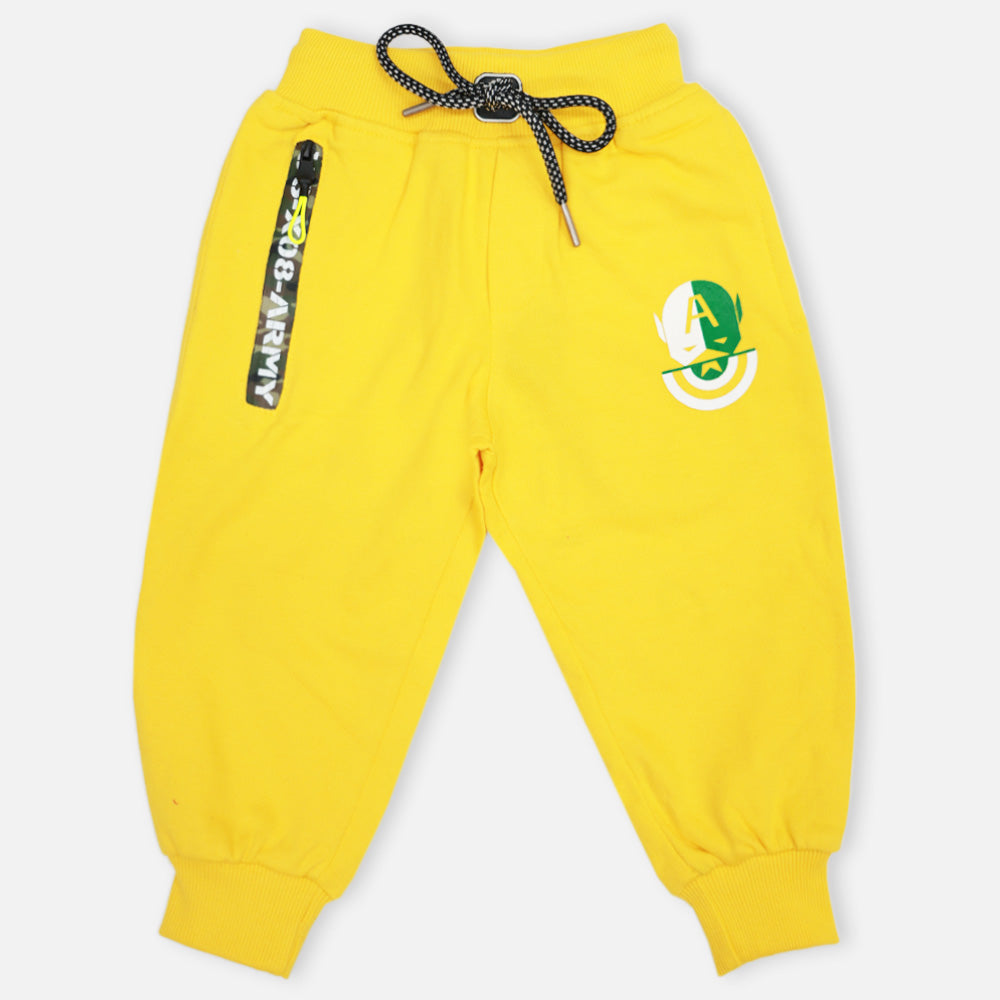 Yellow & Blue Regular Fit Joggers