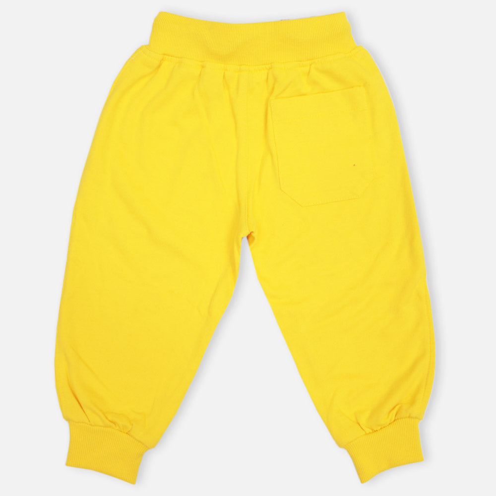 Yellow & Blue Regular Fit Joggers