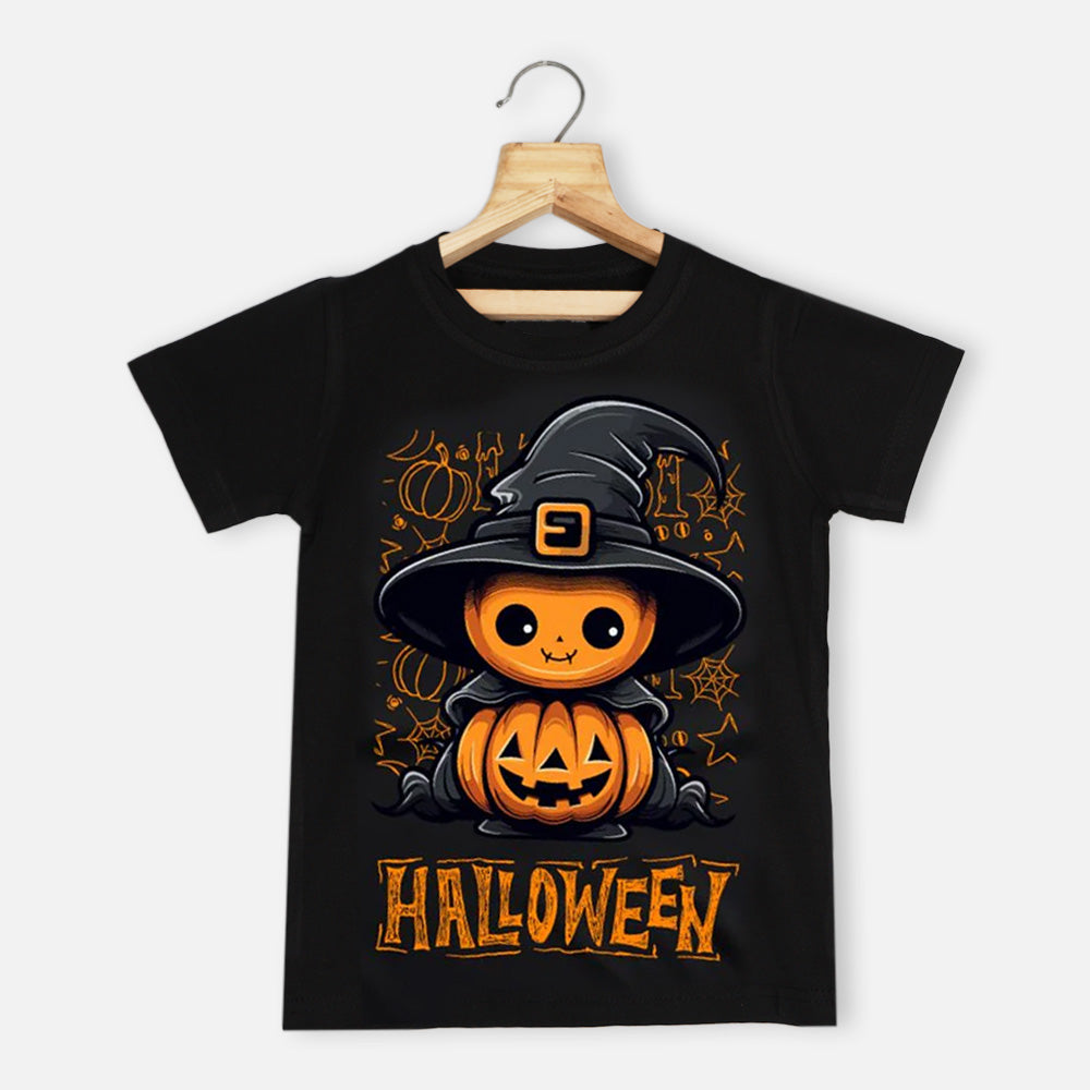Halloween Theme Half Sleeves T-Shirt