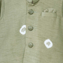 Load image into Gallery viewer, Green Shibori Nehru Jacket With Kurta &amp; Pant
