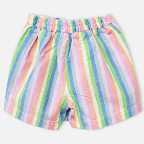 Colorful Striped Skort