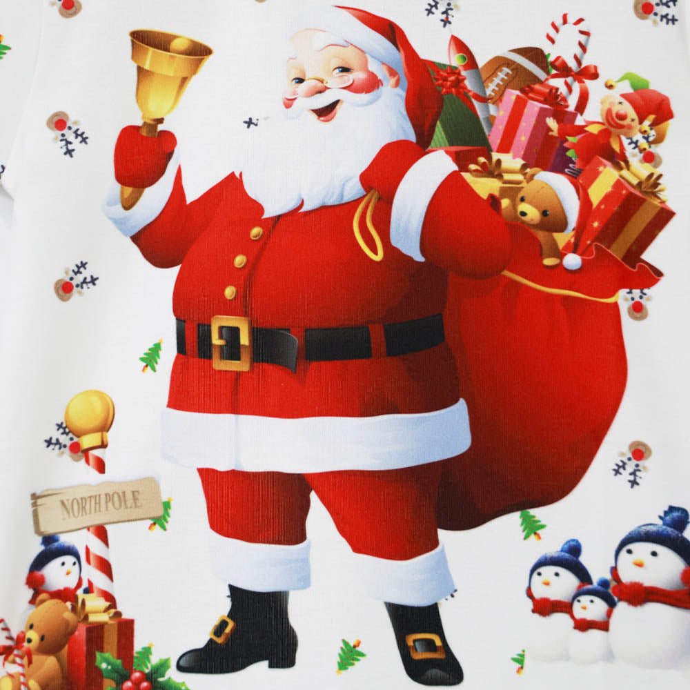 White Santa Claus Theme T-Shirt