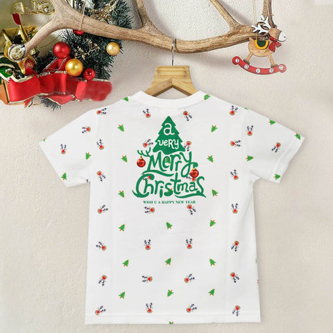 White Santa Claus Theme T-Shirt