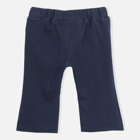 Navy Blue Straight Fit Trousers