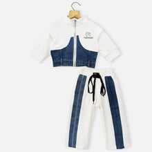 Load image into Gallery viewer, White Full Sleeves Top With Pant Co-Ord Set
