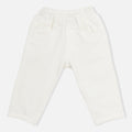 White Elasticated Waist Pants