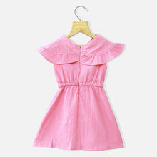 Load image into Gallery viewer, Pink Front Bow A-Line Dress
