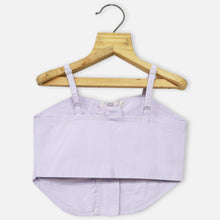 Load image into Gallery viewer, Lavender Sleeveless Zip Front Crop Top
