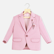 Load image into Gallery viewer, Mauve Striped Waistcoat Set With White Shirt And Pants

