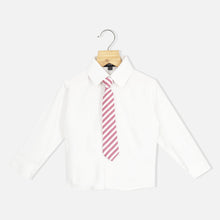 Load image into Gallery viewer, Mauve Striped Waistcoat Set With White Shirt And Pants
