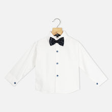 Load image into Gallery viewer, Navy Blue Waistcoat Set With White Shirt And Pant
