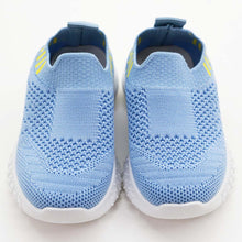Load image into Gallery viewer, Blue &amp; Black Mesh Casual Slip-On Sneakers
