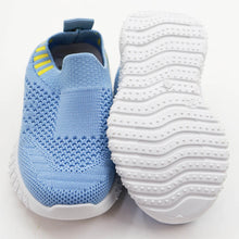 Load image into Gallery viewer, Blue &amp; Black Mesh Casual Slip-On Sneakers
