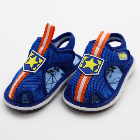 Blue Velcro Strap Sandals With Chu Chu Music Sound