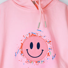 Load image into Gallery viewer, Pink Front Applique Full Sleeves Hoodie
