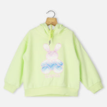 Load image into Gallery viewer, Green Front Applique Pullover Hoodie
