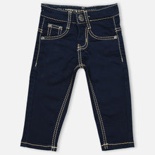 Load image into Gallery viewer, Navy Blue Slim Fit Denim Pant
