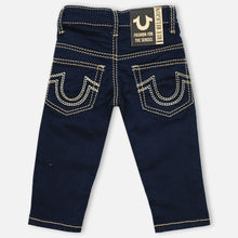 Load image into Gallery viewer, Navy Blue Slim Fit Denim Pant
