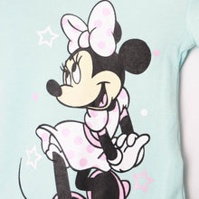 Load image into Gallery viewer, Blue Minnie Mouse Theme Onesie With White Leggings &amp; Headband
