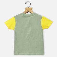 Load image into Gallery viewer, Green Disney Theme Half Sleeves T-Shirt
