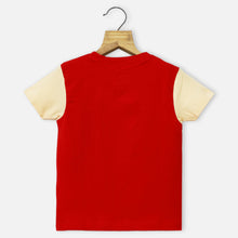 Load image into Gallery viewer, Red Disney Theme Half Sleeves T-Shirt
