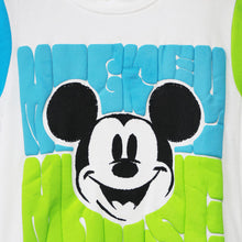 Load image into Gallery viewer, White Disney Mickey Theme Half Sleeves T-Shirt
