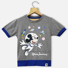 Load image into Gallery viewer, Grey Mickey Space Theme T-Shirt
