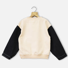 Load image into Gallery viewer, Bown &amp; Beige Denim Sleeves Sweatshirt
