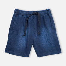 Load image into Gallery viewer, Blue Elasticated Waist Denim Shorts
