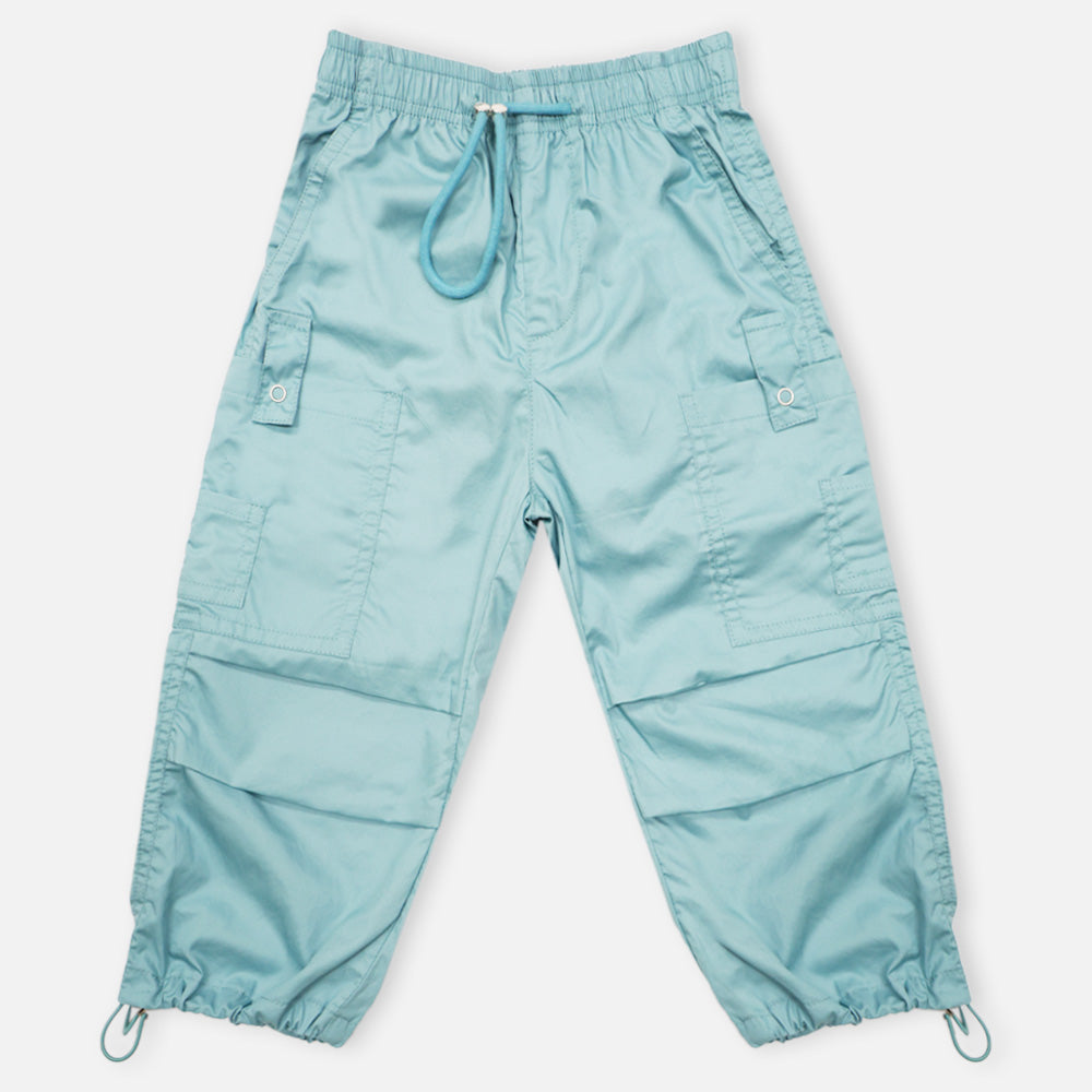 Pink & Mint Blue Parachute Pants