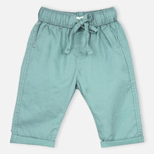 Load image into Gallery viewer, Mint Blue Elasticated Waist Cotton Pant
