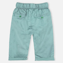 Load image into Gallery viewer, Mint Blue Elasticated Waist Cotton Pant
