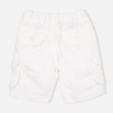 Load image into Gallery viewer, White Cotton Cargo Shorts
