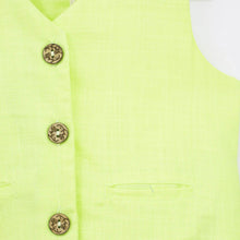 Load image into Gallery viewer, Neon Green Crop Top With Palazzo Pant Co-Ord Set
