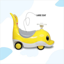 Load image into Gallery viewer, Yellow Shark Shaped Ride On
