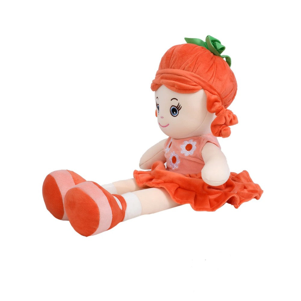 Orange & Red Plush Stuffed Cute Huggable Big Doll Soft Toy- 50cm