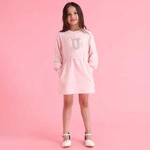 Load image into Gallery viewer, Pink Embellished Sweat Dress
