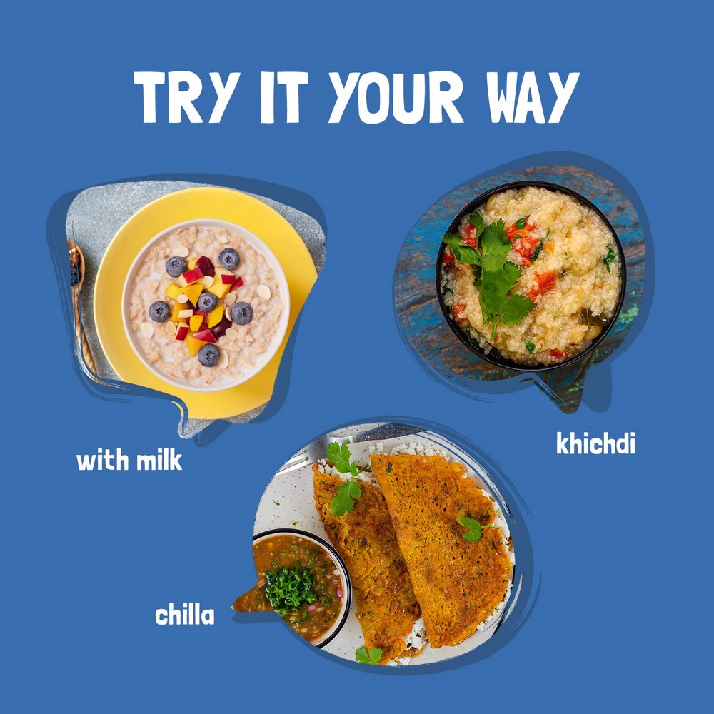 Jumbo Rolled Oats High In Protein & Fibre - 500gm