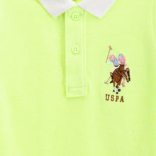 Load image into Gallery viewer, Neon Green Cotton Polo T-Shirt
