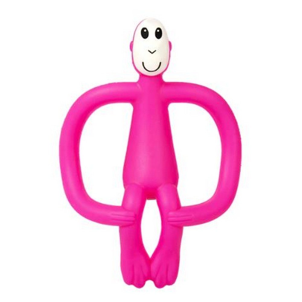 Pink Baby Silicon Monkey Teether