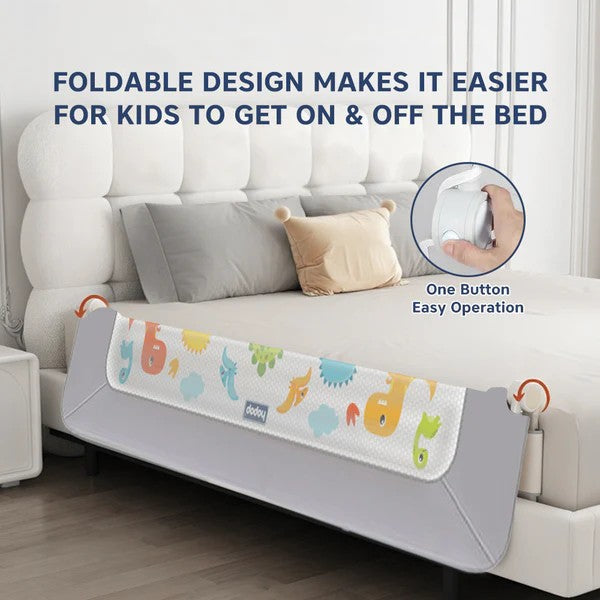Grey Secure Sleep Baby Bed Rail Guard