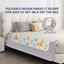 Load image into Gallery viewer, Grey Secure Sleep Baby Bed Rail Guard
