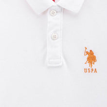 Load image into Gallery viewer, White Cotton Half Sleeves Polo T-Shirt
