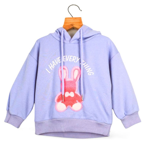 Yellow & Lilac Front Applique Hoodie